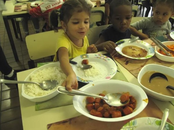 PC: Rhitu Chatterjee, Sao Paulo kindergarten school lunch